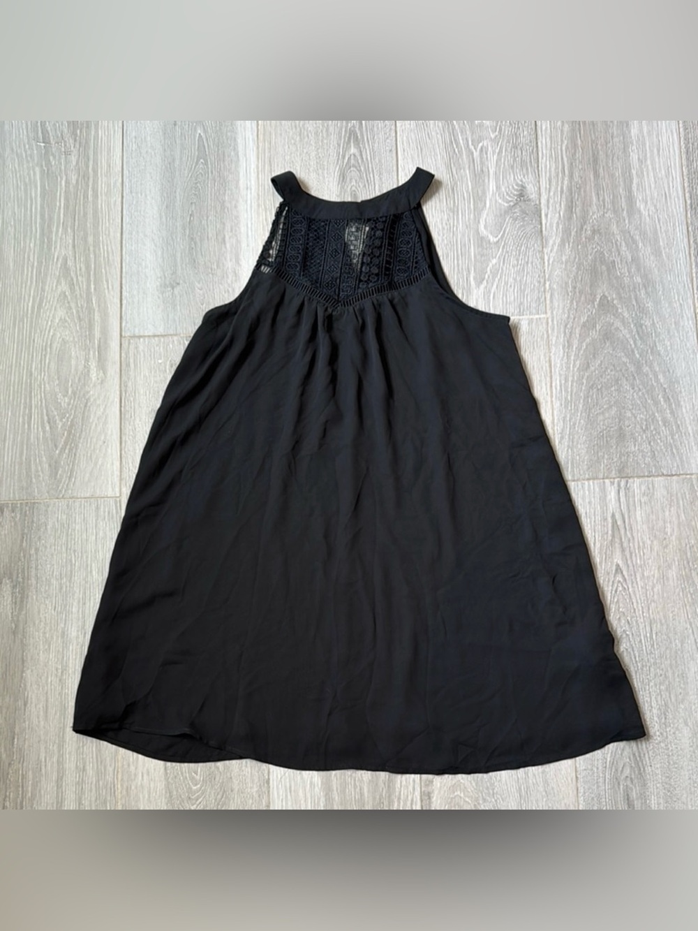 Francesca's Collections Black Sleeveless A-
Line Mini Dress Size S